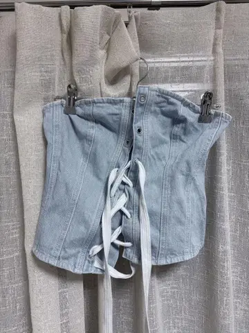 BAUM UND PFERDGARTEN 데님 뷔스티에 00s 갸루