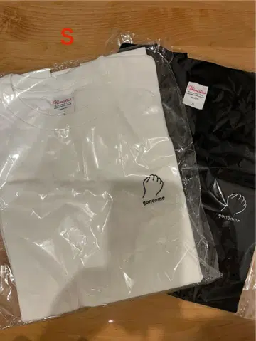 마마타르트 gonenme 티셔츠 S 사이즈 화이트와 블랙
