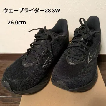 Mizuno 웨이브 라이더 28 SW 26.0cm 블랙