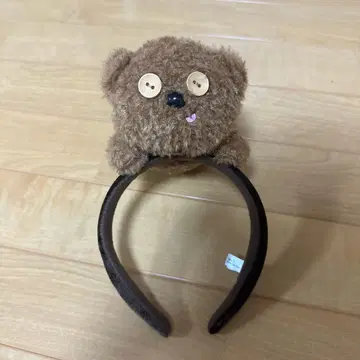 미니언 곰 봉제 인형 헤어밴드