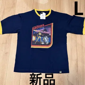 새상품 STAR WARS 링가 프린트 반팔 T셔츠 NAVY L 사이즈