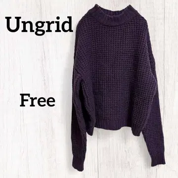 Ungrid 퍼플 스웨터 사이즈 F