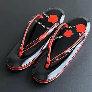 새상품 여성용 조리 블랙 빨간색 작음 22cm 정도