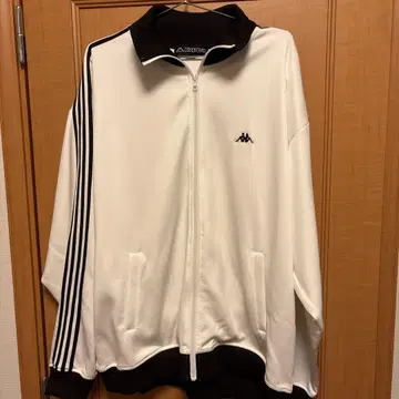 Kappa 집업 자켓 화이트/블랙