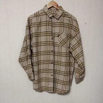 RODEO CROWNS 브라운 계열 체크 셔츠 FREE