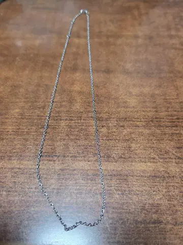 실버 체인 목걸이 약 45cm