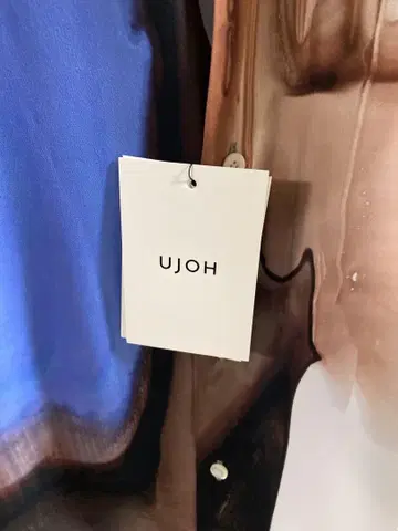UJOH/우지 Square Hem Shirt (white) 롱 셔츠