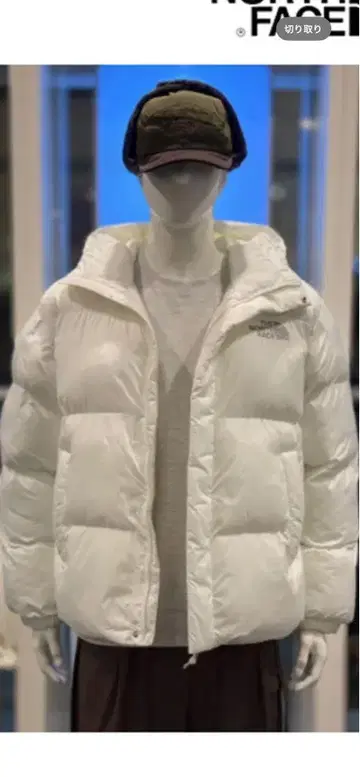 THE NORTH FACE 화이트 다운 자켓