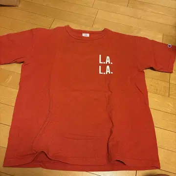 RHC L.A. 프린트 빨간색 T셔츠 L 사이즈