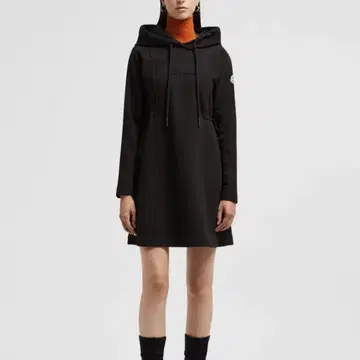 MONCLER ABITO 후드 부착 원피스 드레스 M