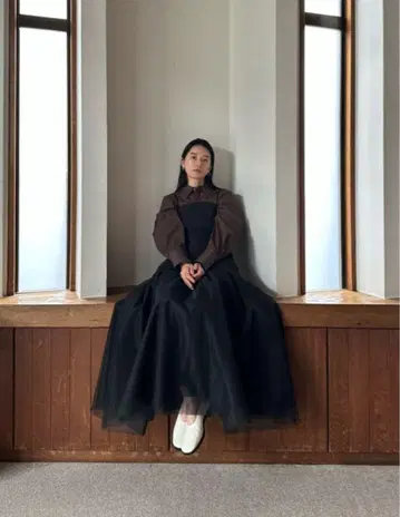 CLANE VOLUME LONG PANIER SKIRT