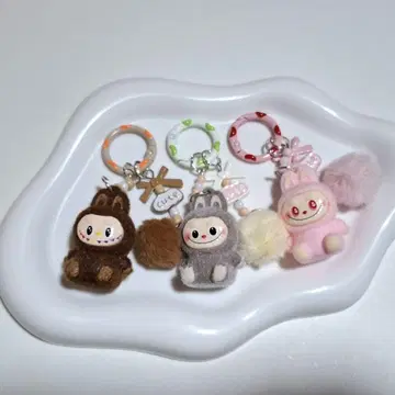 [ 3개 세트 ] LABUBU 러브러브 키링 세트