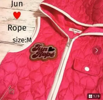 일본제 준앤로프 베스트 M 충전솜 후드티 방한 준로페