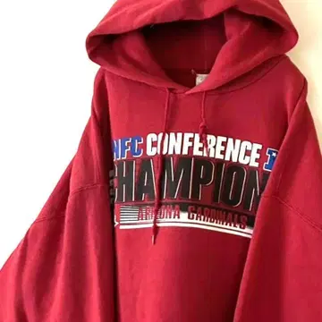 NFC 컨퍼런스 챔피온 맨투맨 후드티 레드 빨간색 구제 의류
