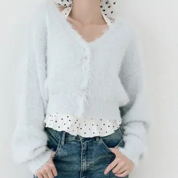 OLIVE des OLIVE melty ribbon short knit