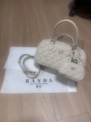 RANDA 베이지 퀼팅 핸드백