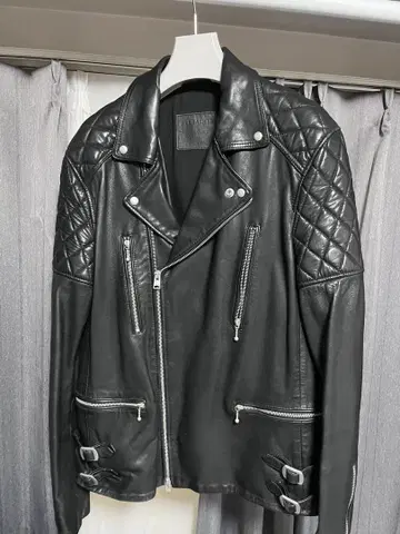 ALLSAINTS 블랙 가죽 더블 라이더 자켓 컨디션 최상