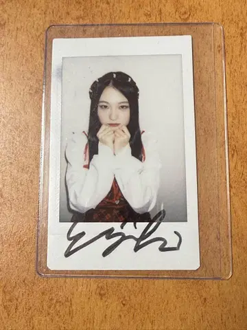 CANDYTUNE 키리하라 미즈키 크리스마스 온 친필 사인 폴라로이드