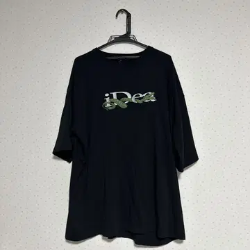iDea 뱀 자수 T셔츠 XL 블랙