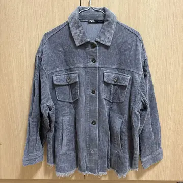 ZARA 자라 코듀로이 자켓 블루