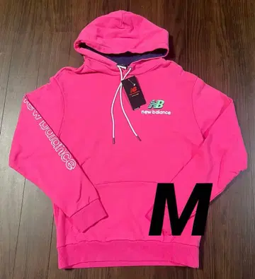 [ 새상품 ] 뉴발란스 핑크 후드티 S ( 일본 사이즈 M 상당 )