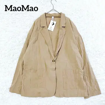 [ 마오마오 ] 택 포함 파워 숄더 자켓(S) 1버튼 겉옷 베이지