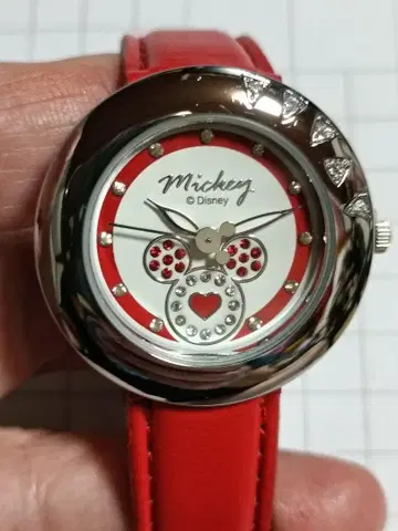Disney 미키 손목시계 레드