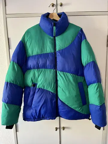 Bershka 볼륨 패딩 자켓 청록색