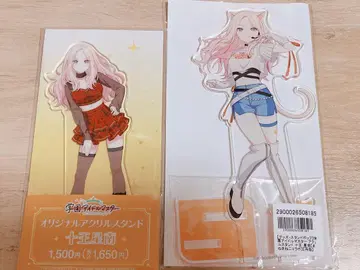 학마스 쥬오호시나 아크릴 스탠드 마네키네코 훼미리마트 콜라보 2개 세트