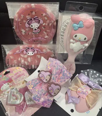 My Melody 헤어 브러쉬 빗 액세서리 세트 마이멜로디