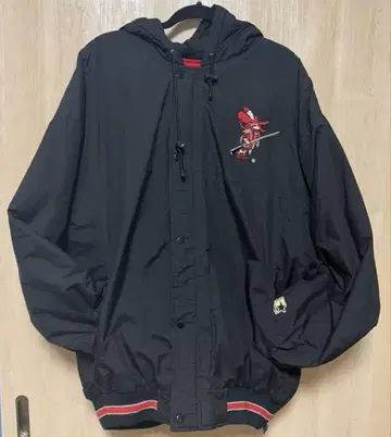 XL 스타터 90s 칼리지 양면 자수 나일론 자켓