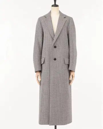 DOUBLE FACE CHECK CHESTERFIELD COAT