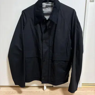 유니클로 남성용 UNIQLO 새상품급 유틸리티 숏 블루종 카라 부착 블랙