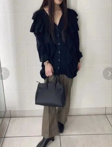 새상품 SNIDEL 프릴 니트 가디건