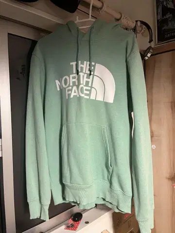 THE NORTH FACE 민트 그린 후드티