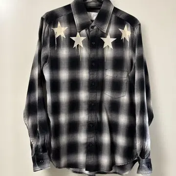 LHP 별 긴팔 셔츠 블랙 체크
