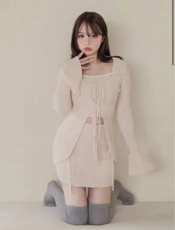 andmary Fiona ribbon knit set