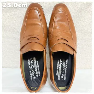 [ 새상품급 ] 스케쳐스 브라운 비즈니스 슈즈 로퍼 25cm