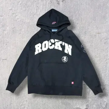 GO-COO!! 손오공 본점 후드티 ROCK'N 로고 L 블랙 스트릿