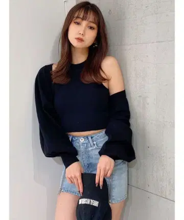 GYDA 암홀 볼레로 앙상블 니트탑