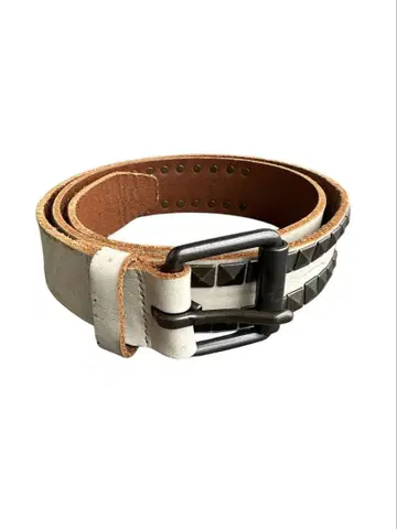 studded real leather belt
