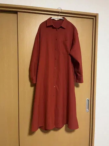 [ FREAK'S STORE ] 셔츠 원피스 긴팔 A라인 프리 사이즈