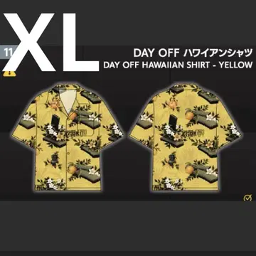 tgs2025 타르코프 Tarkov DAY OFF 하와이안 셔츠 노랑
