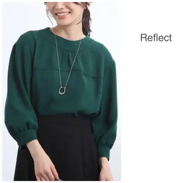 새상품급 Reflect 리플렉트 워셔블 하이넥 개더 블라우스 9호