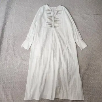 미사용 택 포함 Dou Dou 자수 카프탄 원피스 롱 원피스
