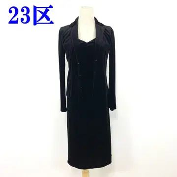 23구 원피스 셋업 블랙 트리아세테이트 38 C4391