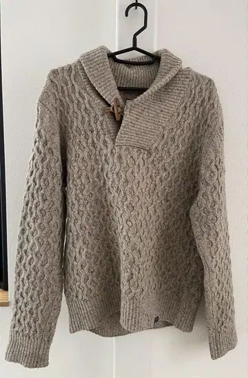 AIGLE 케이블 짜임 스웨터 M 베이지