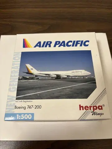 에어퍼시픽 B747-200 herpa 1/500