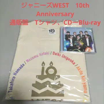 쟈니즈WEST 10th Anniversary 통신 판매반 T셔츠, CD