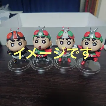 [ 짱구는 못말려 x 가면라이더 피규어 컬렉션 ] 컴플리트